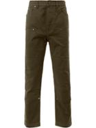 Lanvin Panelled Denim Trousers - Green