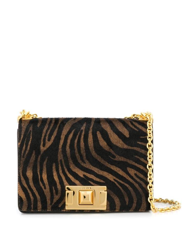 Furla Zebra Cross Body Bag - Black