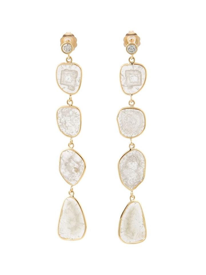 Kristin Hanson Four Drop Slice Diamond Earrings