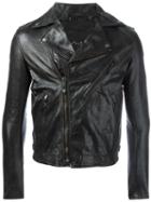 Htc Hollywood Trading Company Cropped Biker Jacket, Men's, Size: Medium, Black, Leather/viscose