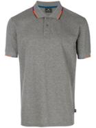 Ps By Paul Smith Geometric Detailing Polo Shirt - Grey