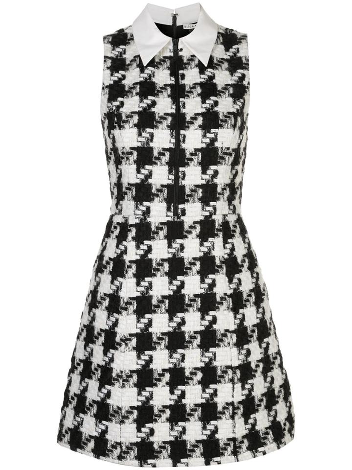 Alice+olivia Ellis Zip Front Dress - White