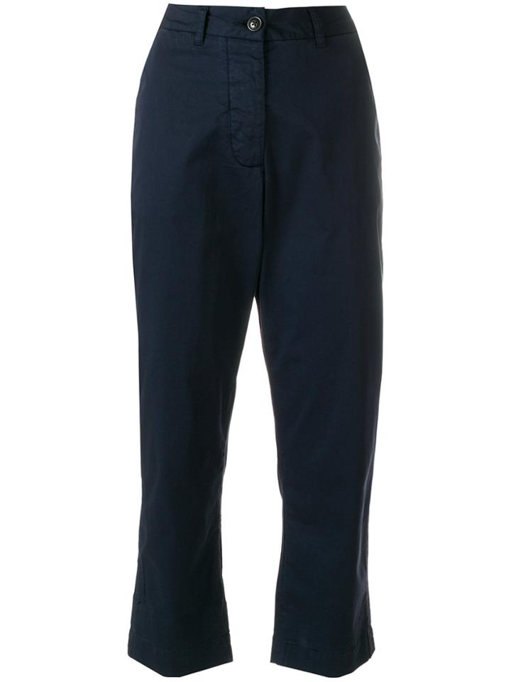 Woolrich Boyfriend Cropped Pants - Blue