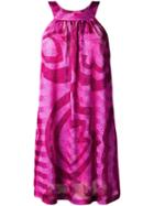 Missoni Printed Short Dress, Women's, Size: 42, Pink/purple, Polyester/rayon/viscose