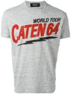 Dsquared2 World Tour T-shirt, Size: Xxl, Grey, Cotton