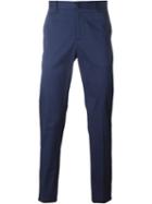 Etro Slim Fit Trousers, Men's, Size: 56, Blue, Cotton/spandex/elastane