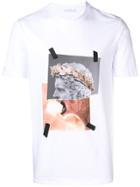 Neil Barrett Roaring Statue Printed T-shirt - White