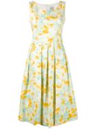 Eggs - Floral Print Dress - Women - Cotton/polyester/acetate - 40, Yellow/orange, Cotton/polyester/acetate