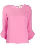 L'autre Chose Ruffle Cuff Blouse - Pink