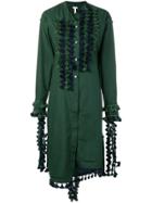 Loewe Tassel Embellished Shirt Dress - Green