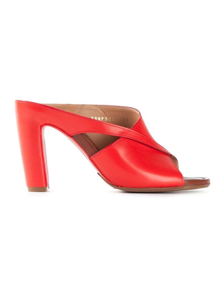 Maison Margiela Mule Style Sandals - Red