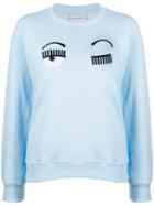 Chiara Ferragni Winking Eye Sweatshirt - Blue