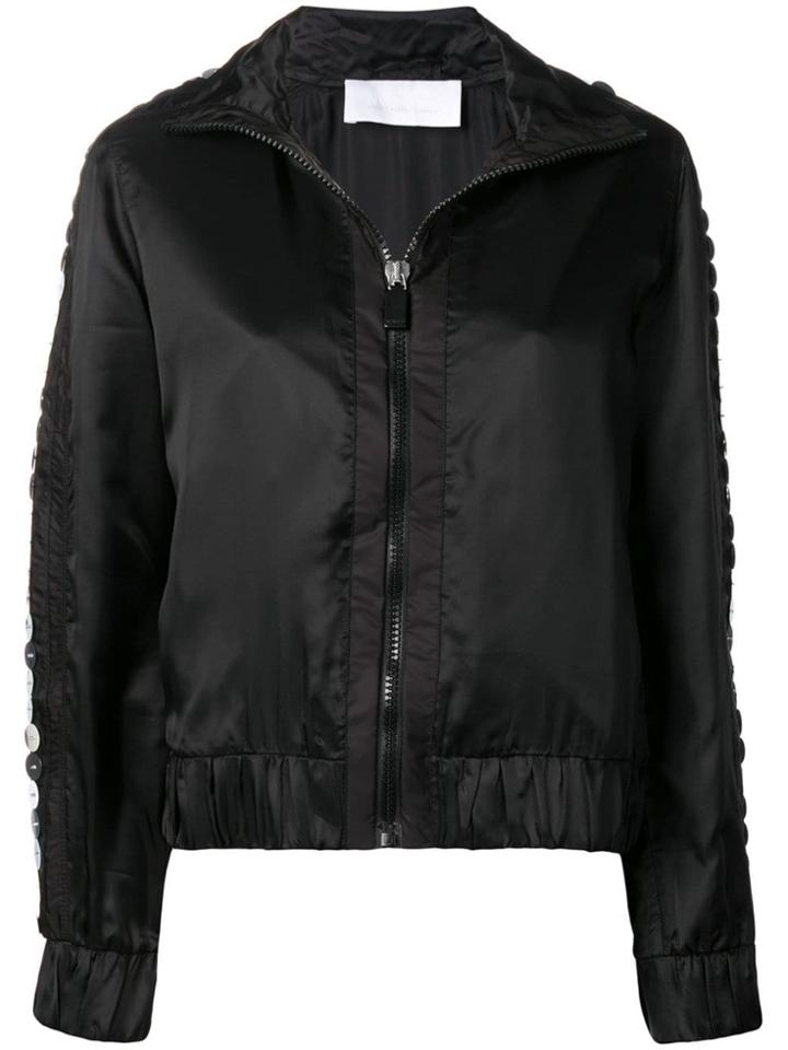 No Ka' Oi Sequin Embroidered Track Jacket - Black