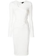 Tom Ford Asymmetric Neck Dress - White