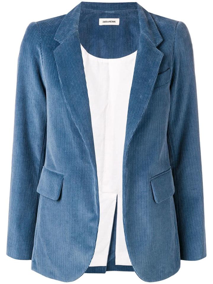 Zadig & Voltaire Very Velours Blazer - Blue