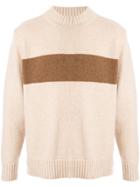 Universal Works Single Stripe Detailed Jumper - Brown