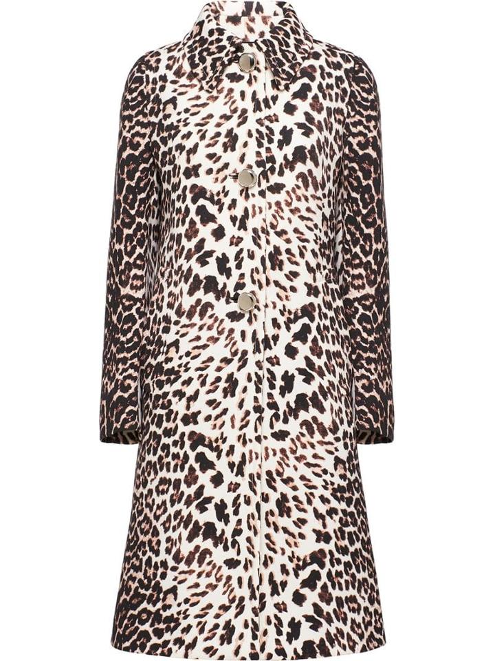 Prada Natté Gabardine Coat - White