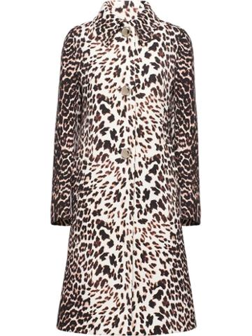 Prada Natté Gabardine Coat - White