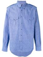Mp Massimo Piombo - Chest Pocket Shirt - Men - Cotton - 41, Blue, Cotton