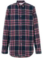 Department 5 Plaid Print Shirt - Blue