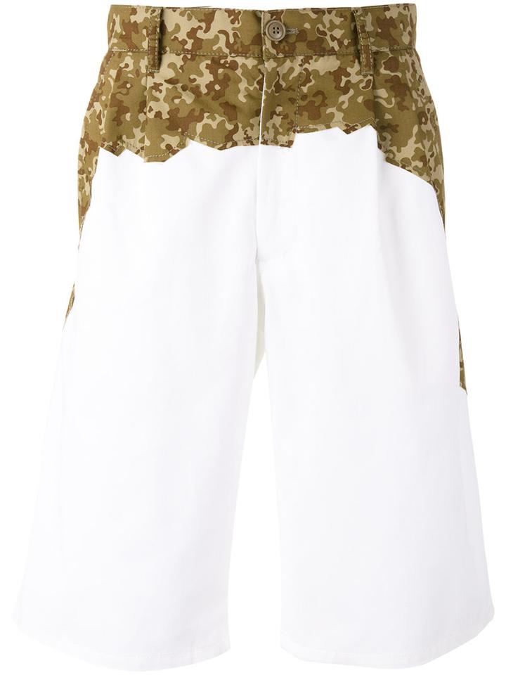 Comme Des Garçons Shirt Bermuda Shorts, Men's, Size: Large, White, Cotton