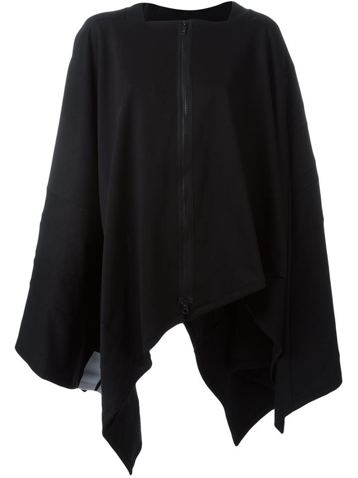 Y-3 Three Stripes Cape, Women's, Size: Medium, Black, Cotton/polyester