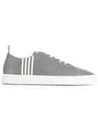 Thom Browne Contrast 4-bar Emboss Trainer - Grey