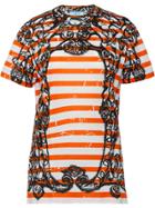 Prada Striped T-shirt - Orange