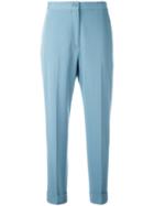 Bottega Veneta - Tailored Trousers - Women - Cupro/wool - 44, Women's, Blue, Cupro/wool