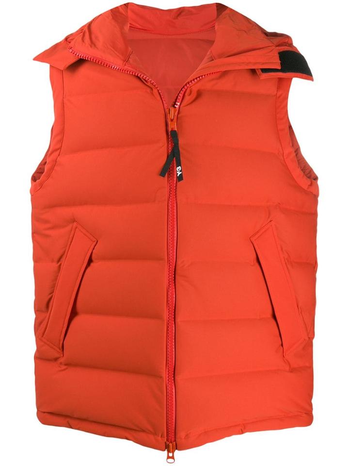 Y-3 Padded Hooded Gilet - Orange