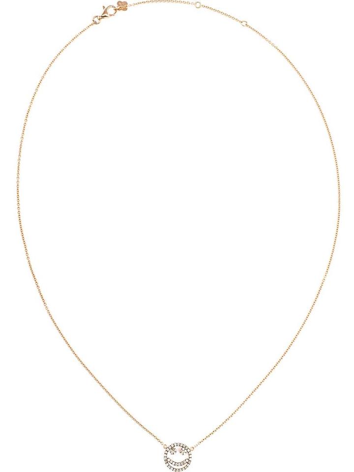 Rosa De La Cruz 18k Gold Necklace With Smile Charm