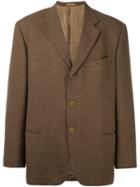 Romeo Gigli Vintage Prince Of Wales Check Blazer, Men's, Size: 48, Brown