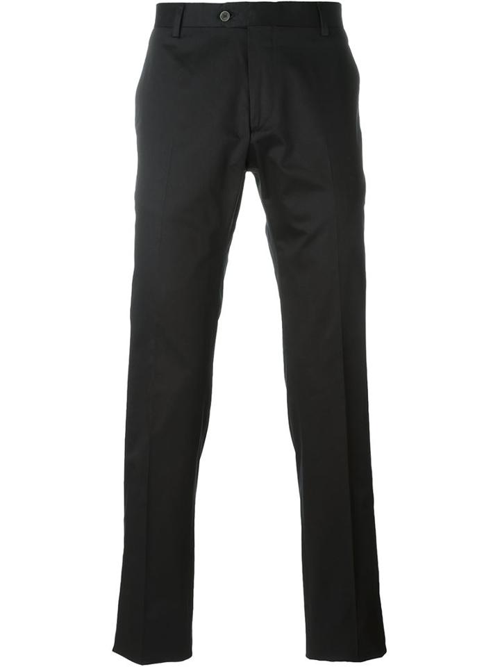 Tonello Tailored Trousers, Men's, Size: 54, Black, Cotton/spandex/elastane
