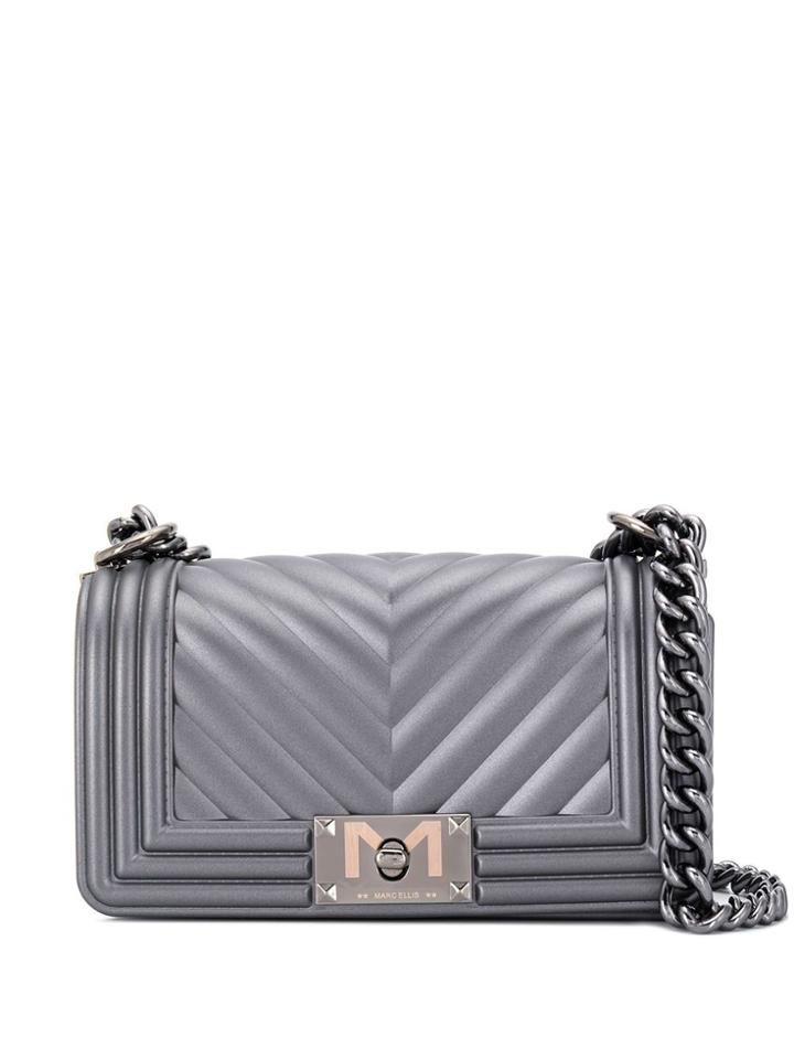 Marc Ellis Marc Ellis Flats Gun Metal Leather/fur/exotic