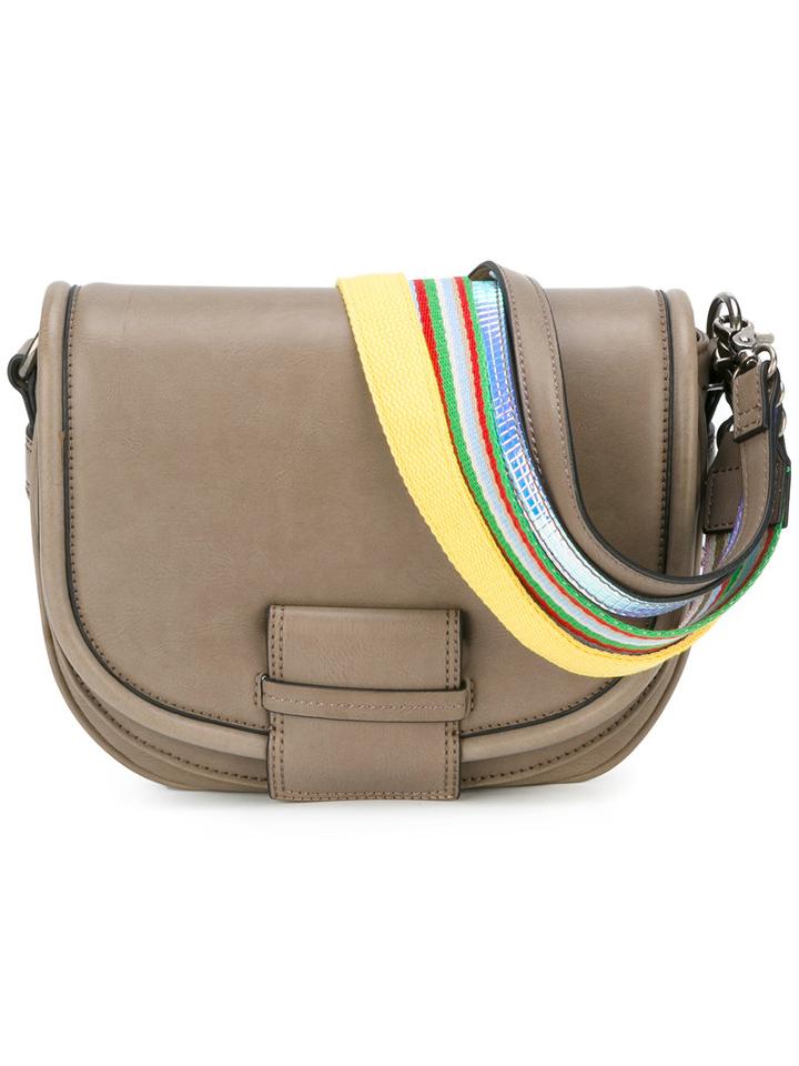 Essentiel Antwerp Nusion Shoulder Bag, Women's, Brown, Polyurethane