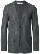 Lucio Vanotti Pinstriped Blazer - Grey