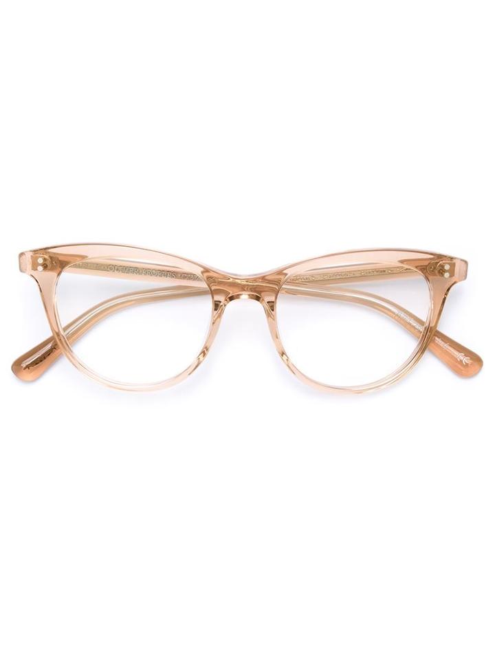 Oliver Peoples Jardinette Glasses, Nude/neutrals, Acetate