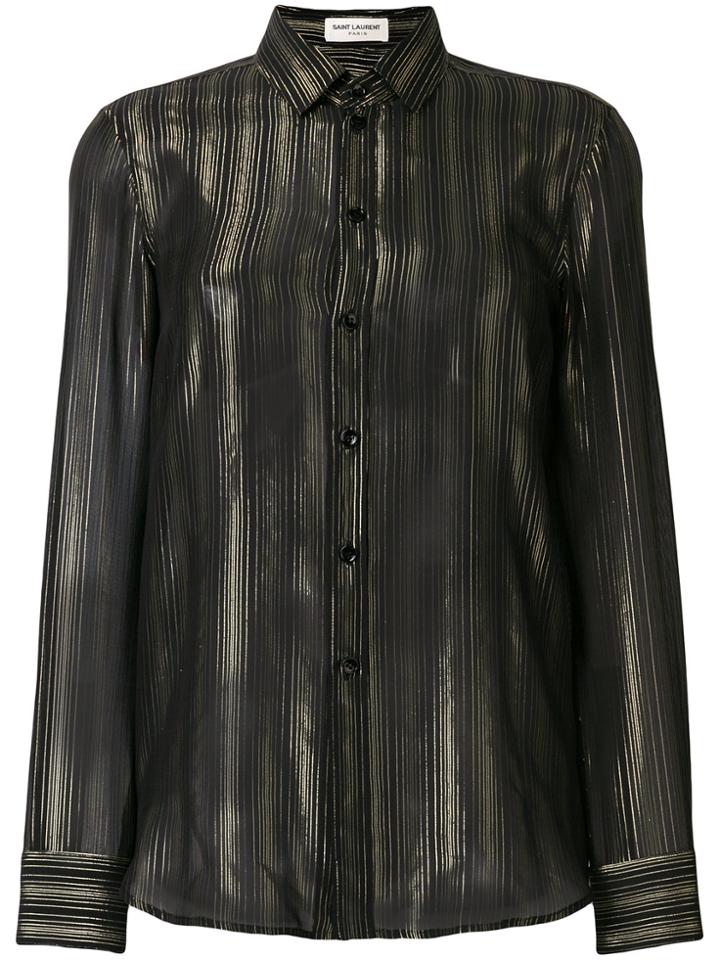 Saint Laurent Buttoned Shirt - Black