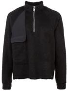 Siki Im Shearling Zipped Sweater - Black