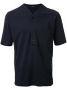 Lemaire V-neck T-shirt, Men's, Size: Xs, Black, Cotton