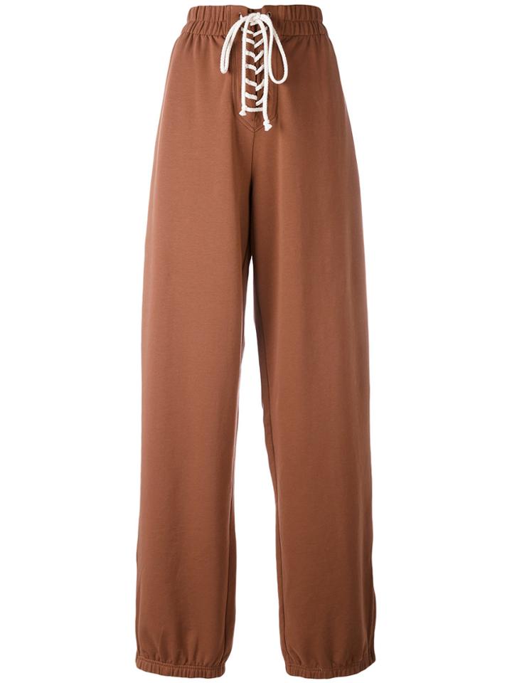 Fenty X Puma Front Lace Sweatpants - Brown
