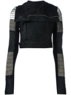Rick Owens Glitter Biker Jacket - Black