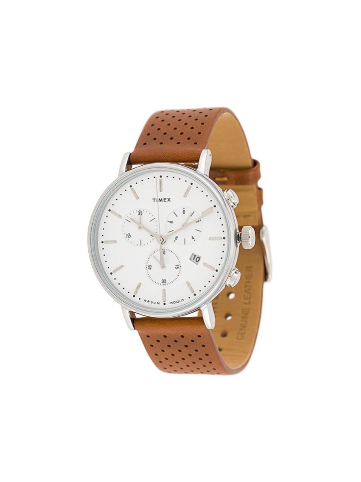 Timex Fairfield Chronograph 41mm Watch - Brown