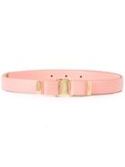 Salvatore Ferragamo 'vara' Belt, Women's, Size: 100, Pink/purple, Calf Leather