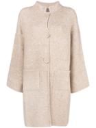 D.exterior Single Breasted Coat - Nude & Neutrals