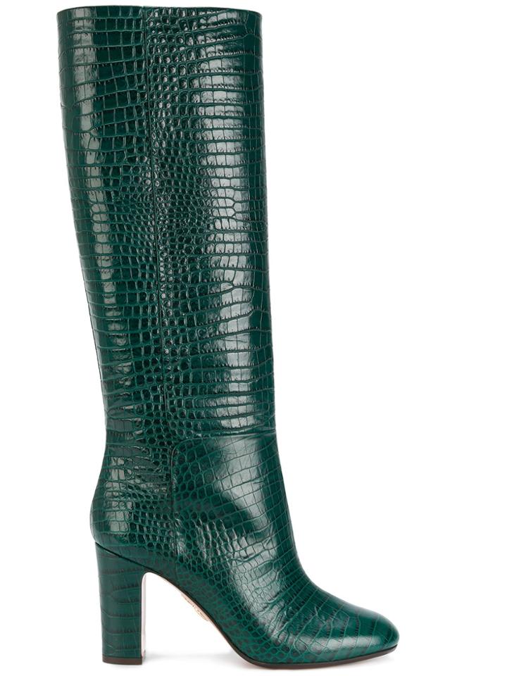 Aquazzura Brera Boots - Green