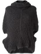 Lost & Found Ria Dunn 'cape' Jumper, Women's, Size: Small, Grey, Cotton/nylon/wool