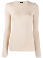 Joseph Round Neck Sweater - Neutrals