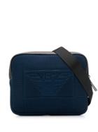 Emporio Armani Perforated Logo Belt Bag - Blue