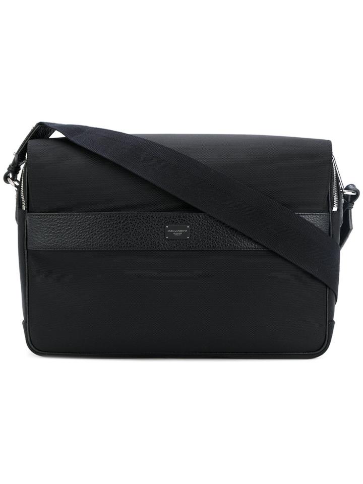 Dolce & Gabbana Flap Messenger Bag - Black
